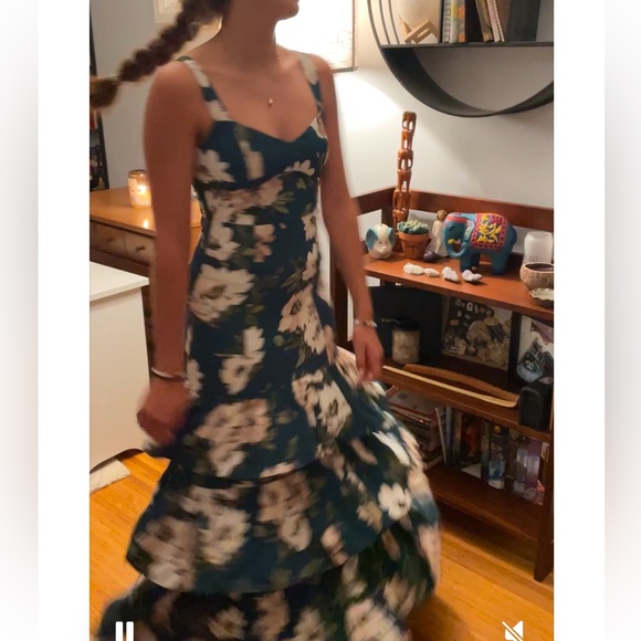 Floral Tiered Maxi Dress - Picture 3 of 4